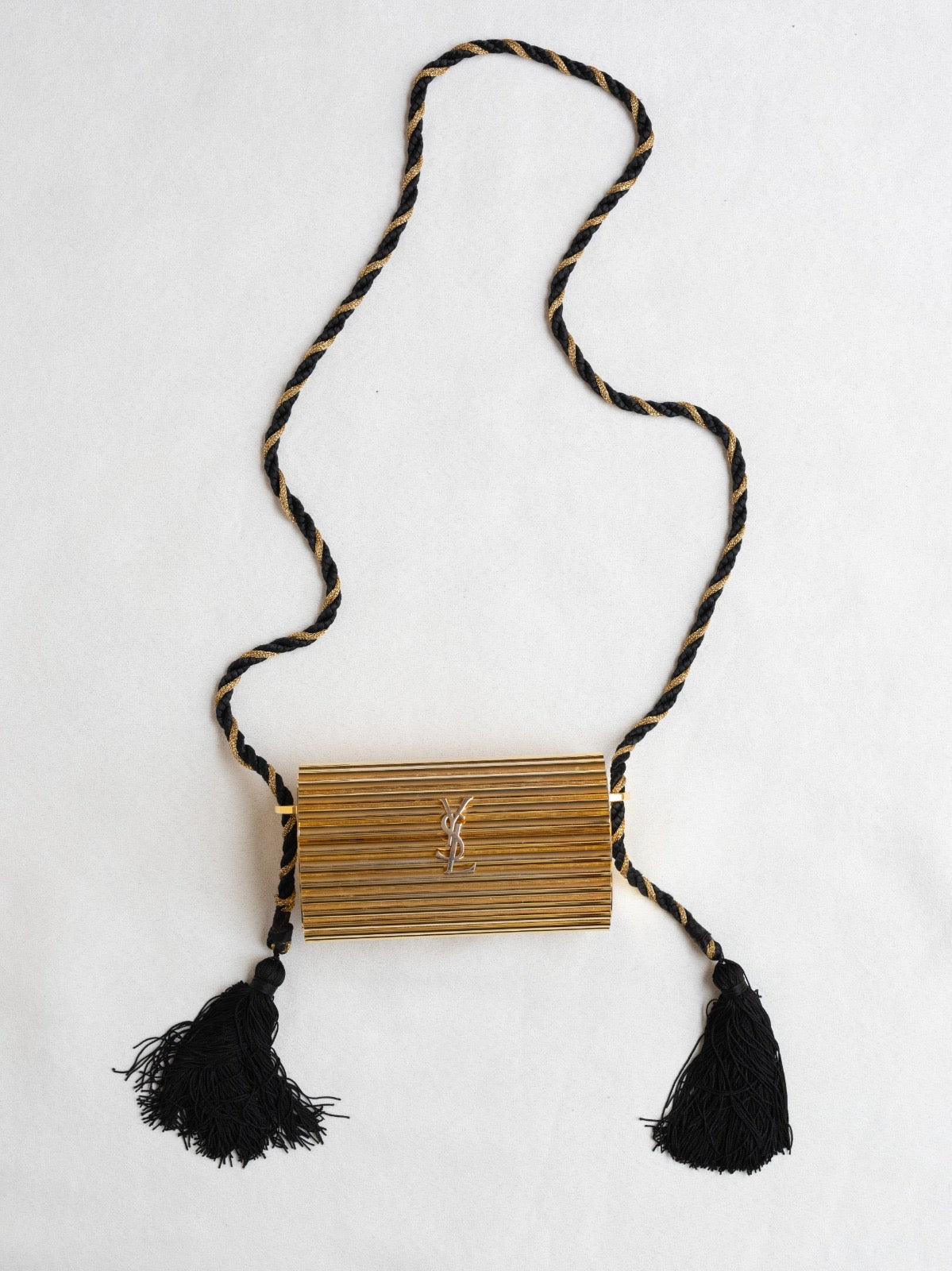 YSL gold clutch
