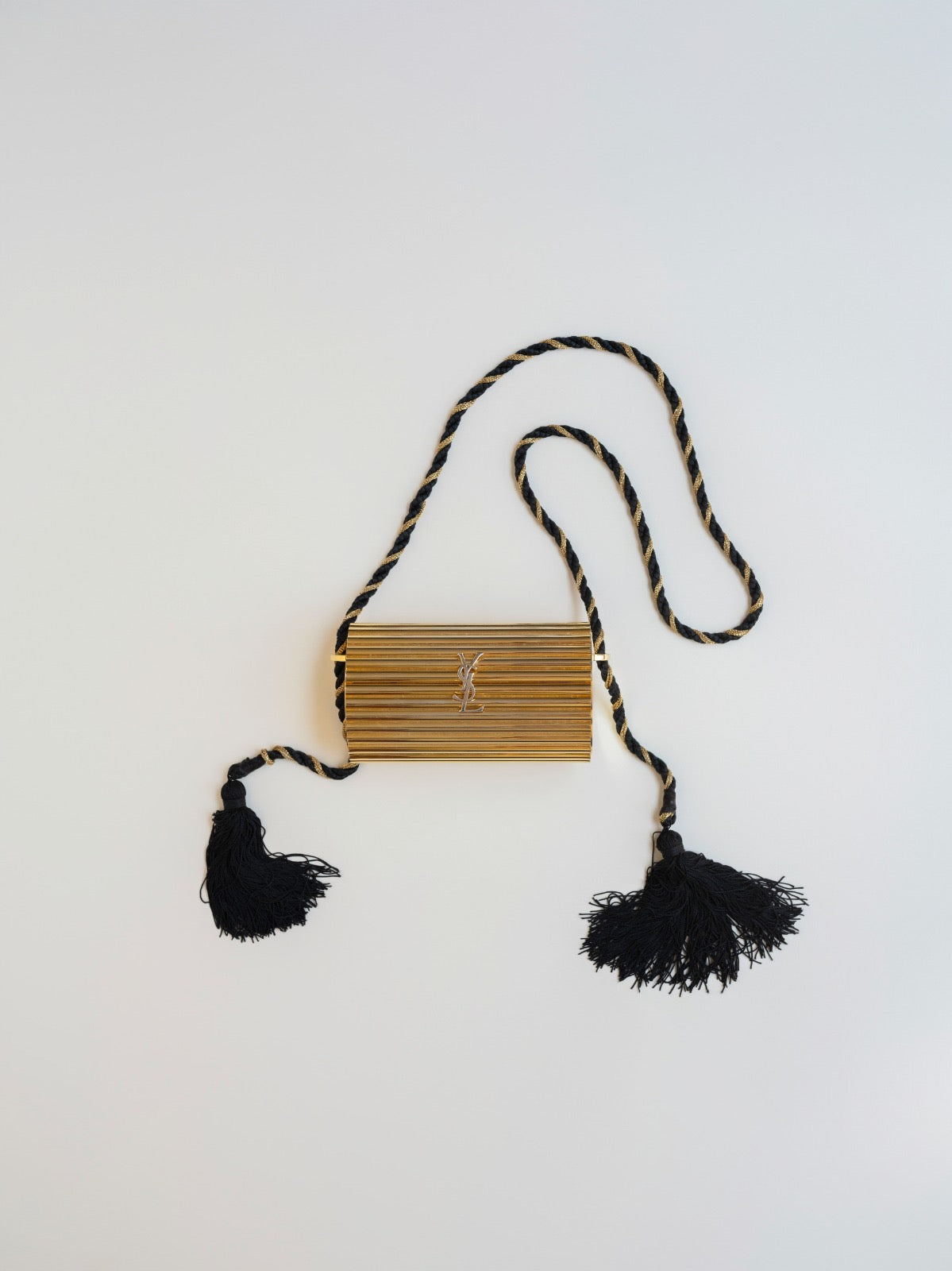 YSL gold clutch